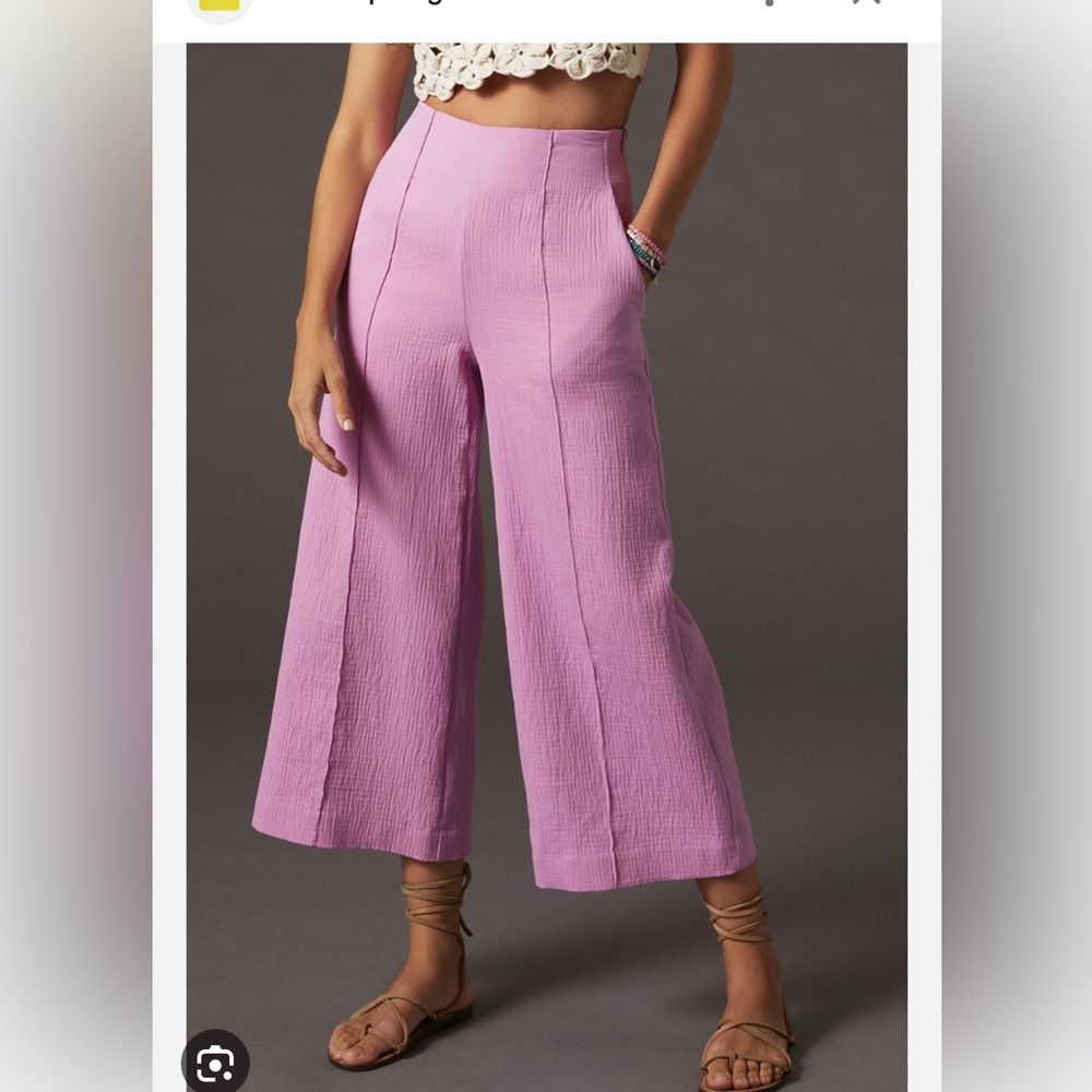 Anthropologie Meave Pintucked pants